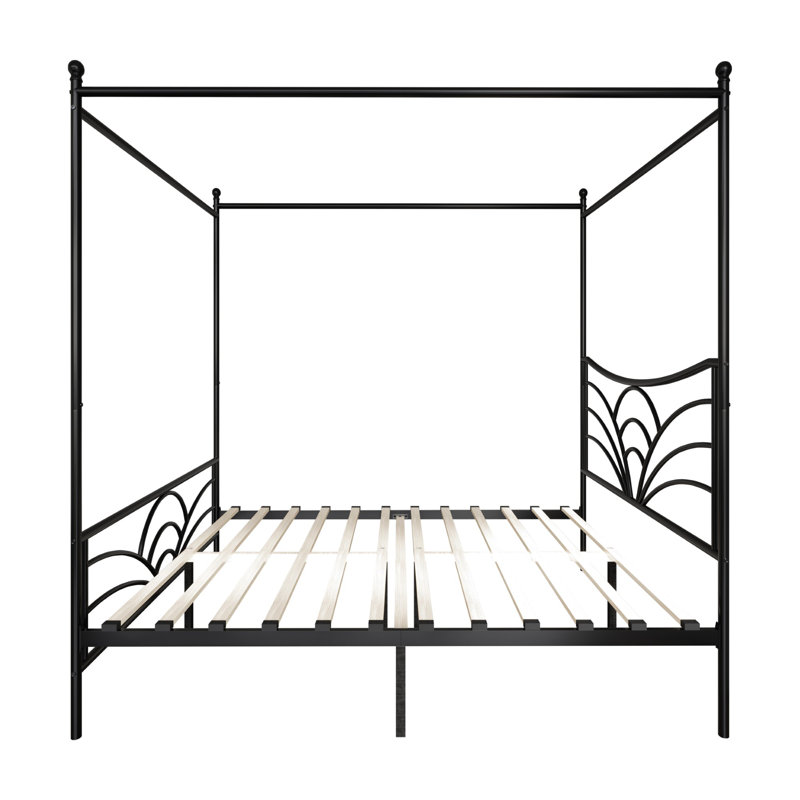Winston Porter Zelai Metal Canopy Bed & Reviews | Wayfair